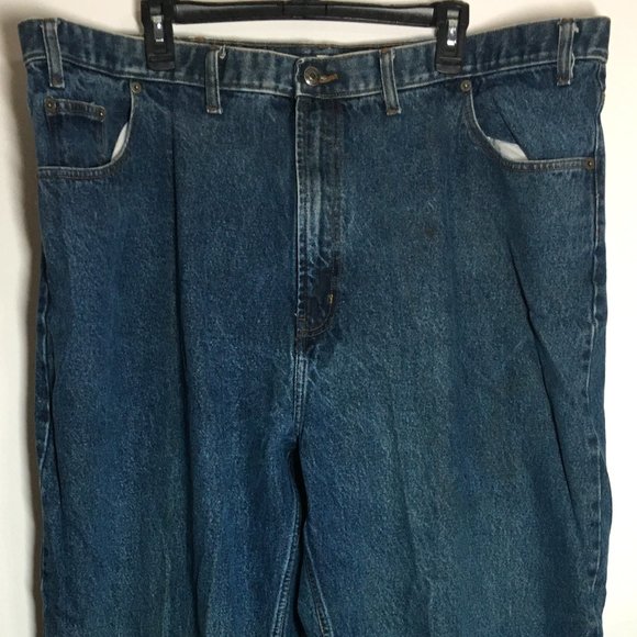 Mens St Johns Bay Denim Jeans Loose Fit Size 46 X 36 - Picture 1 of 8